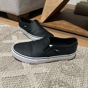 Vans Black Slip-On Sneakers